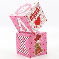 Rosa Holzblöcke mit Herzmuster und LOVE-Banner für Valentinstag Tischdeko - Rosa Herz Brief Ornament Set (750386686850)