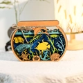 Multi-layer wooden ocean 3D sculpture featuring sea turtles and coral for home decor - Fish Tank