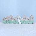 Détail de décoration de fête des mères en bois avec finition vert menthe et texte - Lettre "Mother"
