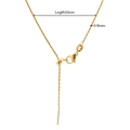 Detail of adjustable 50cm golden stainless steel snake chain with 0.9mm lobster clasp - Vacuum Plated 18k Gold Round Cross Chain 0.9mm 50cm