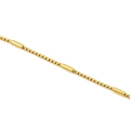 Vue détaillée d'une chaîne à tube perlé en acier inoxydable doré 18 carats pour bijoux - Or (2.5mm)