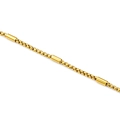 Collana a catena box in acciaio inossidabile placcato oro 18 carati con tubi in metallo - Oro (3,0 mm)