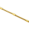 Catena box in acciaio inossidabile dorato con tubi cilindrici per creazione di gioielli - Oro (4.0mm)