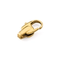 Polished gold square lobster clasp fastener in stainless steel for DIY jewelry making - 21.3mm / 18K Gold (21.3mm)