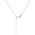 Adjustable stainless steel bead chain necklace with lobster clasp and slider ball - Steel Bead Chain 1.2mm 50cm