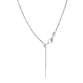 Adjustable silver stainless steel snake chain necklace with lobster clasp for DIY jewelry - Steel Square Snake Chain 1.2mm 50cm