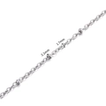 Chaîne à billes en acier inoxydable poli pour bijoux DIY avec perles 2,1 mm et maillons 1,7 mm - Style Perle Croix O Plate (B881)