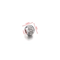 4mm silver striped hollow stainless steel bead for DIY jewelry with 1.3mm hole - 3.5x4.0mm (1.3mm Hole)