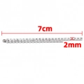 Silver 7cm crystal rhinestone tassel drop earring accessory with 2mm tennis chain link - Double Row Rhinestone Tassel / Steel / 7cm