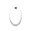 Ciondolo ovale in acciaio inossidabile lucido per incisione personalizzata con foro - Argento (5X10mm)
