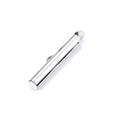 Fermoir tube coulissant en acier inoxydable argent poli pour la création de bijoux DIY - Couleur Acier 4x25mm Trou 3.5mm