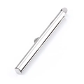 Fermoir coulissant en acier inoxydable argenté pour la création de bijoux DIY - Couleur Acier 4x40mm Trou 3.5mm