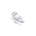 Gancio per ciondoli in acciaio inossidabile lucido 8.7x3.5mm componenti per gioielli - Stile Gancio-3.5x8.7mm