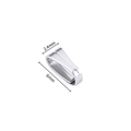 Gancio per ciondolo in acciaio inossidabile argento, dimensioni 2,4 mm per 6 mm, DIY - Stile Gancio-2.4x6mm