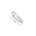 Gancio per ciondolo in acciaio inox argento 2,4mm x 7mm per creazione gioielli fai-da-te - Stile Gancio-2.4x7mm