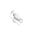 Gancio per ciondolo in acciaio inossidabile argento 3mm per creare gioielli - Stile Pinza-3x7.8mm