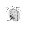 Roestvrijstalen ster kraal voor DIY sieraden met 4,3mm gatgrootte en 10mm lengte voor armband - Staal Kleur Ovale Kraal (A2745)