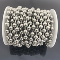 6mm stainless steel ball bead chain roll for DIY jewelry making and custom accessories - 6mm Ball Chain / Steel