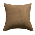 Quadratischer brauner Chenille-Kissenbezug aus weichem, dickem Stoff im modernen Stil - 45x45 (Mit 500g Kern) / Kaffeebraun