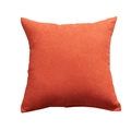 Quadratischer Kissenbezug aus Chenille in leuchtendem Orange mit weicher Webstruktur - 45x45 (Mit 500g Kern) / Orange