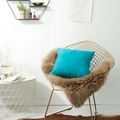 Moderne kussensloop van blauwgroen fluweel op gouden gaasstoel voor woonkamerdecor - Teal / 60x60cm (Met Kern)