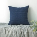 Federa per cuscino quadrata blu scuro con trama a maglia 3D e tessuto di alta qualità - 45*45 (senza anima) / Blu scuro