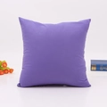Funda de cojín cuadrada morada minimalista de tela para decoración de sala moderna - 45x45cm Con núcleo no tejido de 400g / Púrpura