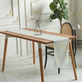 Elegant iridescent sequin table runner with pearlescent shimmer for party decor - 33*180cm / White