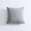Housse de coussin carrée gris clair en velours côtelé avec texture douce - Gris Urbain