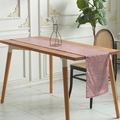 Sparkling rose gold sequin table runner for modern wedding and party table decor - Purple