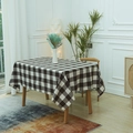 Klassiek rechthoekig tafelkleed met ruitpatroon voor eetkamerdecoratie - 60*60cm / koffiekleur