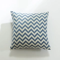 Fodera per cuscino quadrata con motivi a onde blu in tessuto jacquard spesso - 45*45cm (Senza anima) / Motivo a Onde