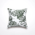 Vierkante chenille jacquard kussenhoes met groen bospatroon en bomenmotief - 45*45 (zonder kern) / Groen