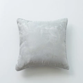Modern light gray geometric cushion cover with metallic gold marble texture details - Gray Marble