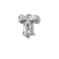 Polished silver alloy bow pendant with top loop for DIY jewelry making - Bow Knot (Silver Plated) / Silver