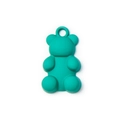 Pendentif ours vert menthe mat avec boucle intégrée pour la création de bijoux DIY - Turquoise (Moyen)