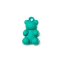Pendentif ours 3D en vert mat pour la création de bijoux et bracelets DIY - Turquoise (Petit)