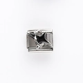 Italienisches Charm-Armband-Modul mit schwarzem Stern aus poliertem Edelstahl - Schwarzer 3D Stern (9)