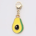 Pendentif avocat en émail avec fermoir homard doré pour création de bijoux - Style Forme Avocat (6)