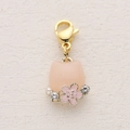 Pink cat-shaped alloy pendant with lobster clasp and pearl accent for DIY necklaces - Pink Cat Head with Flower and Artificial Pearl Style (ZT-DZ-430)