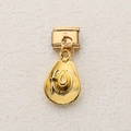 Italian charm link with golden cowboy hat pendant for DIY stainless steel bracelets - Cowboy Hat Style (2)