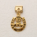 Italian modular charm in gold finish with horseshoe and cowboy boot pendant - Boot Horseshoe Style (9)