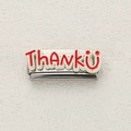 Italian modular stainless steel charm with red ThankU text and smiley face design - Red Thank U Style (18)