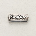 Italian charm link in stainless steel featuring vintage style Fashion letter design - Fashion Style (28)