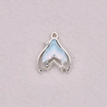 Pendaglio coda di sirena in argento con smalto sfumato e strass bianco per gioielli eleganti - Stile Coda di Pesce Sfumato (2)