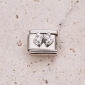 Italienisches S925 Edelstahl Modul-Charm in Silber mit einem süßen Schleifen-Design - S925 Markierte Schleife 3