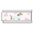 Charm per bracciale italiano con simpatico bassotto in maglione blu su sfondo bianco - Stile Bassotto (7)