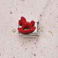 Link per bracciale in acciaio inossidabile con un design di cavallo a dondolo rosso - Cavallo a Dondolo Rosso (11)