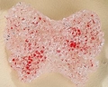 Pink beaded butterfly accessory for DIY phone chains and handmade jewelry - Red