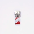 Italian charm link with red stainless steel cola can pendant for modular DIY bracelets - Cola Can Style (Cola)